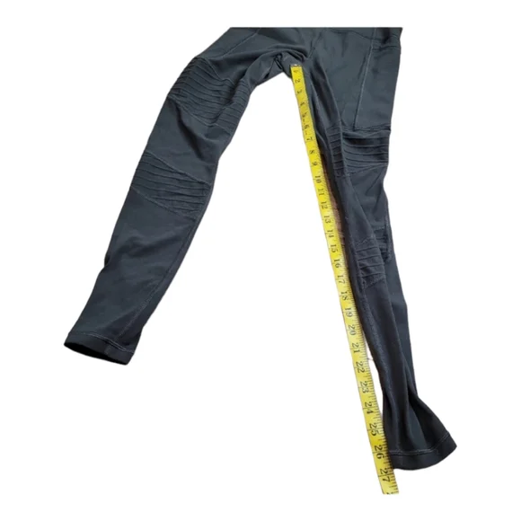 Athleta Women Inclination Moto Tight Powervita high rise grey green legging XXS - Picture 10 of 11